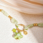 starry necklace - green and