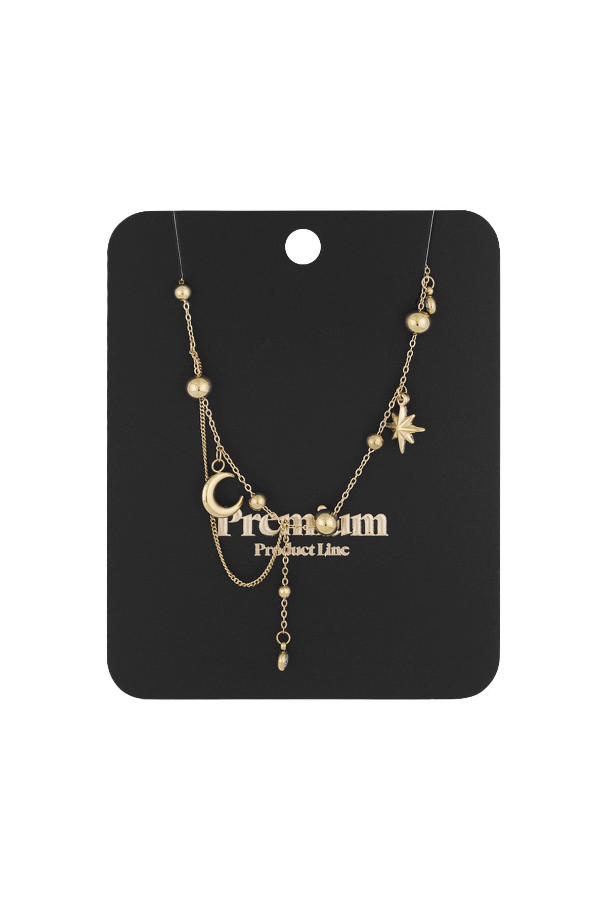 necklace trendy moon