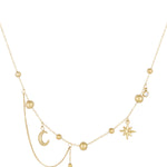 necklace trendy moon