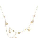 necklace trendy moon