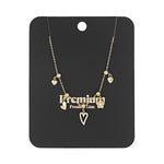 charm necklace flowers and hearts