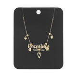 charm necklace flowers and hearts