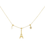 Eiffel tower necklace