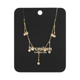 golden glimmer necklace