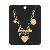 charm necklace eye wedge