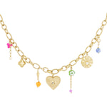 charm necklace eye wedge