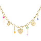 charm necklace eye wedge