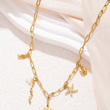 large beachy necklace
