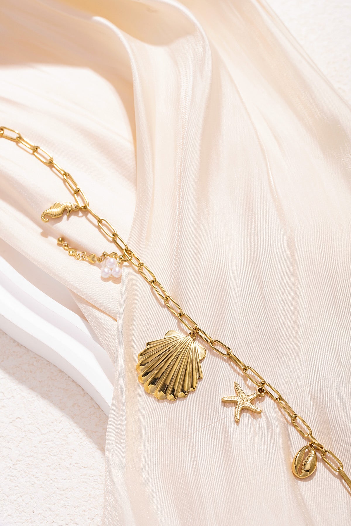 large beachy necklace