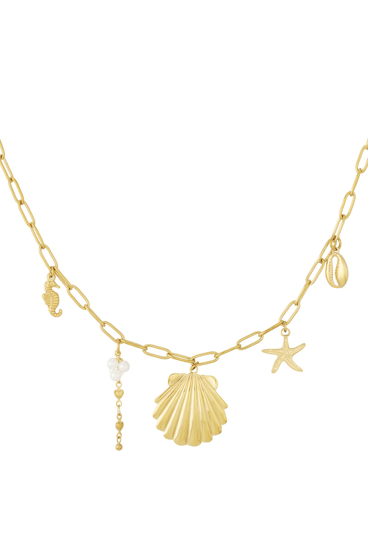 large beachy necklace