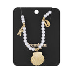 pearl necklace with sea charms