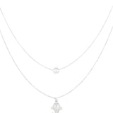 Fish and pearl Necklace