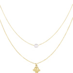 Fish and pearl Necklace