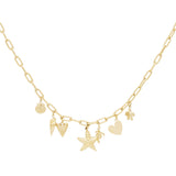 beach babe charm necklace