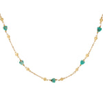 embrace the love necklace - green and