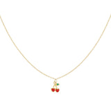 necklace cherry love