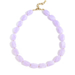 Necklace with organic beads