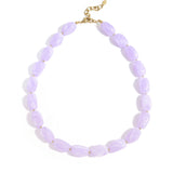Necklace with organic beads