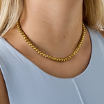 Solid bead necklace-6mm