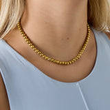 Solid bead necklace-6mm
