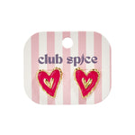 Heart earrings studs