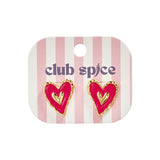 Heart earrings studs