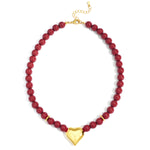 Acrylic Beaded Necklaces Heart Casual Daily Simple Series Women's jewelry