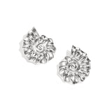 Spiral shell statement earrings