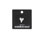 Aesthetic heart ring - Silver Color color