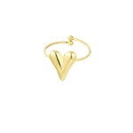 Aesthetic heart ring - Silver Color color