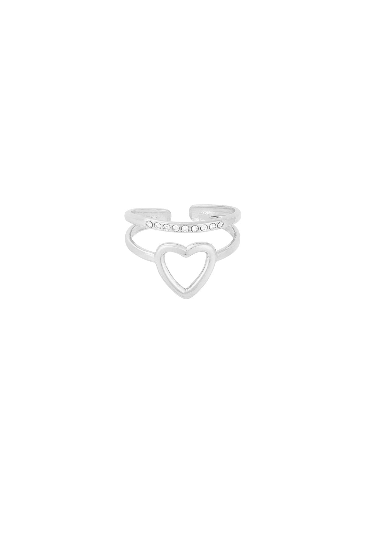 heart & sparkle ring