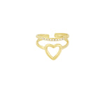 heart & sparkle ring