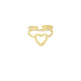 heart & sparkle ring