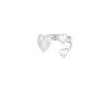 heart trio ring