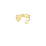heart trio ring