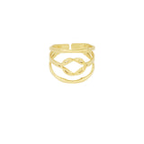 layered knot ring