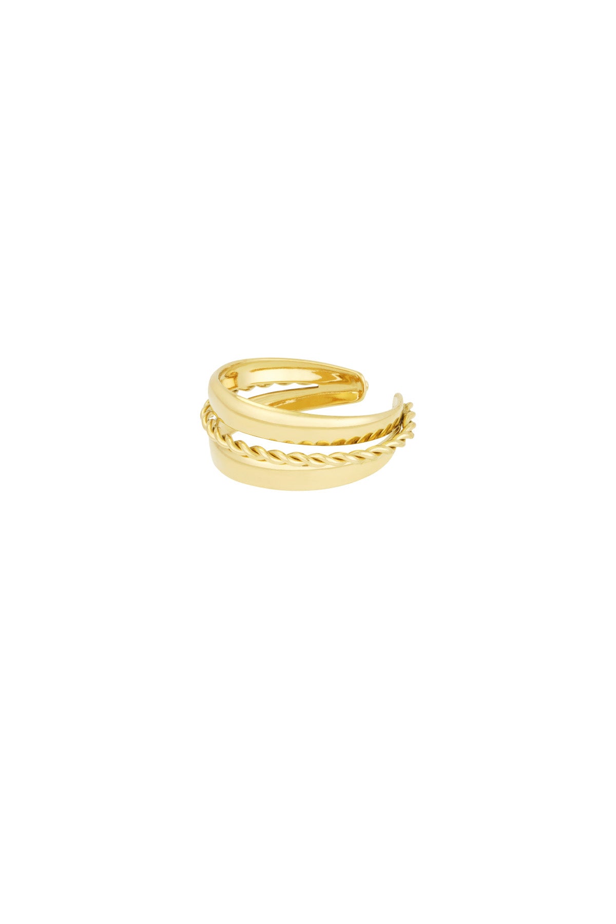 layered spiral ring