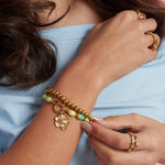Stainless Steel Beaded Bracelets Heart Casual Daily Simple Series Women's jewelry