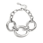 Bracelet with round statement pieces