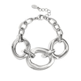 Bracelet with round statement pieces