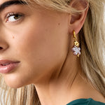 Stainless Steel Drop Earrings Flower Daily Daily Simple Series Women's jewelry