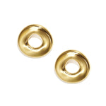 Statement earrings in a donut shape