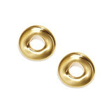 Statement earrings in a donut shape