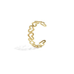 Stainless Steel Cuff Bracelets Heart Casual Daily Simple Series Women's jewelry