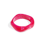 Acrylic Bangles Solid Color Casual Daily Simple Series Women's jewelry