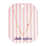 Necklace with hearts stones and pattern