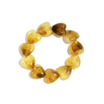 Bracelet with heart-shaped beads