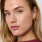 Alloy Stud Earrings Irregular Shape Retro Daily Simple Series Women's jewelry