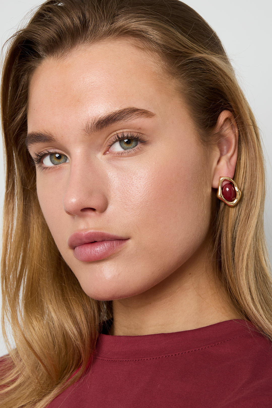 Alloy Stud Earrings Irregular Shape Retro Daily Simple Series Women's jewelry