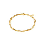 Bracelet Beady Gold Color Stainless Steel